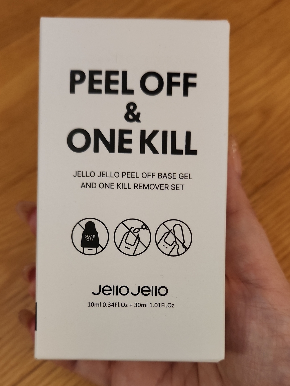 NWT Jello Jello Peel Off Base Gel & One Kill Remover Set - White